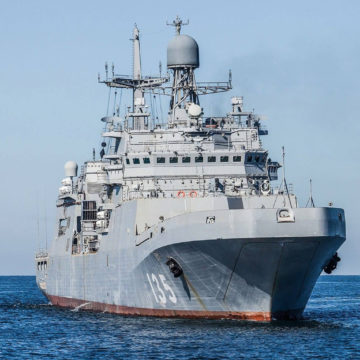 Invasion Force or Diversion? Armada of Six Russian Amphibious Landing Ships Enter Mediterranean